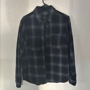 Slate and Stone Blue Thick Flannel